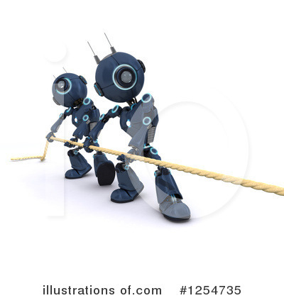 Royalty-Free (RF) Robot Clipart Illustration by KJ Pargeter - Stock Sample #1254735