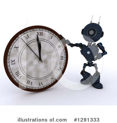 Royalty-Free (RF) Robot Clipart Illustration by KJ Pargeter - Stock Sample #1281333