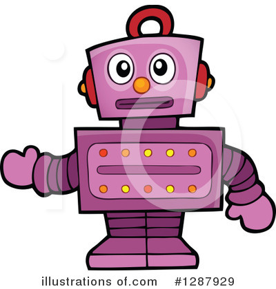 Royalty-Free (RF) Robot Clipart Illustration by visekart - Stock Sample #1287929
