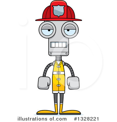 Royalty-Free (RF) Robot Clipart Illustration by Cory Thoman - Stock Sample #1328221