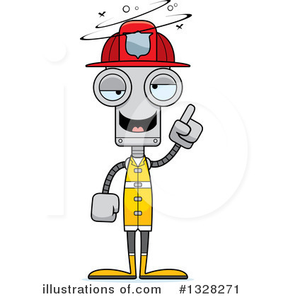 Royalty-Free (RF) Robot Clipart Illustration by Cory Thoman - Stock Sample #1328271