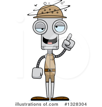 Royalty-Free (RF) Robot Clipart Illustration by Cory Thoman - Stock Sample #1328304