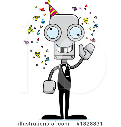 Royalty-Free (RF) Robot Clipart Illustration by Cory Thoman - Stock Sample #1328331