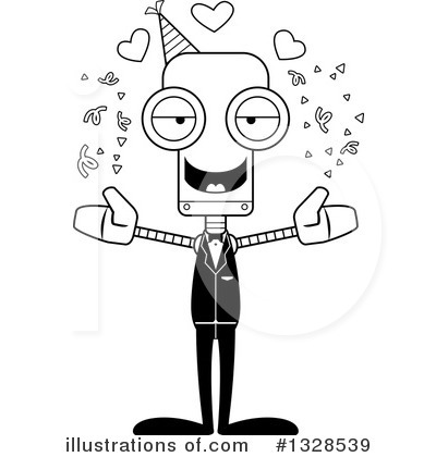 Royalty-Free (RF) Robot Clipart Illustration by Cory Thoman - Stock Sample #1328539