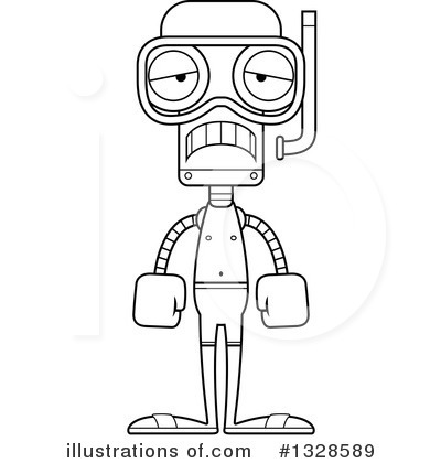 Royalty-Free (RF) Robot Clipart Illustration by Cory Thoman - Stock Sample #1328589