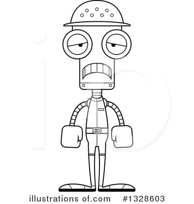 Royalty-Free (RF) Robot Clipart Illustration by Cory Thoman - Stock Sample #1328603