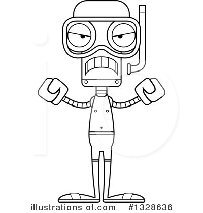 Royalty-Free (RF) Robot Clipart Illustration by Cory Thoman - Stock Sample #1328636