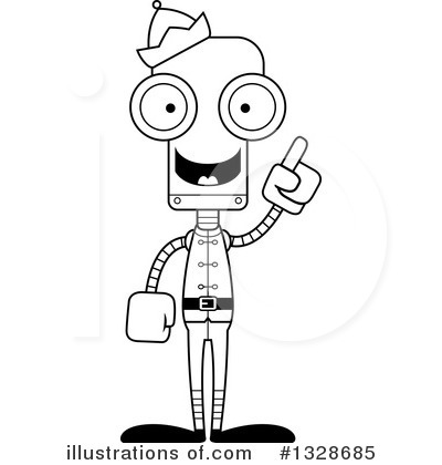 Royalty-Free (RF) Robot Clipart Illustration by Cory Thoman - Stock Sample #1328685