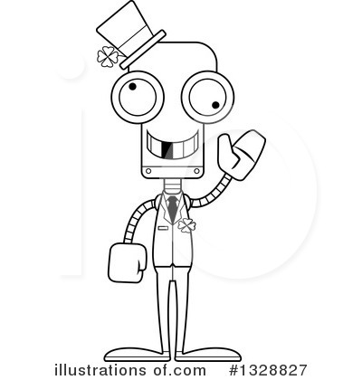 Royalty-Free (RF) Robot Clipart Illustration by Cory Thoman - Stock Sample #1328827