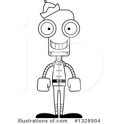Royalty-Free (RF) Robot Clipart Illustration by Cory Thoman - Stock Sample #1328904