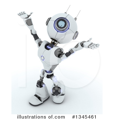 Royalty-Free (RF) Robot Clipart Illustration by KJ Pargeter - Stock Sample #1345461