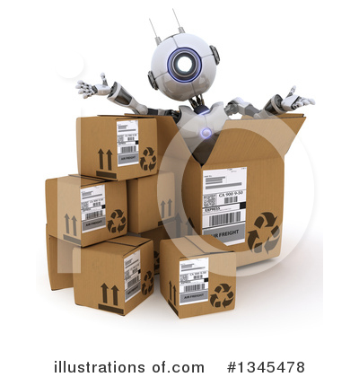 Royalty-Free (RF) Robot Clipart Illustration by KJ Pargeter - Stock Sample #1345478