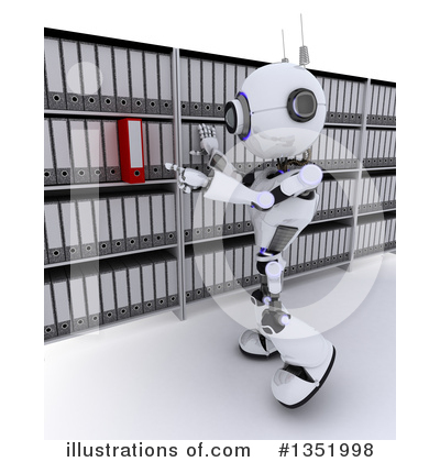 Royalty-Free (RF) Robot Clipart Illustration by KJ Pargeter - Stock Sample #1351998