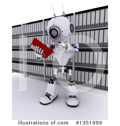 Royalty-Free (RF) Robot Clipart Illustration by KJ Pargeter - Stock Sample #1351999