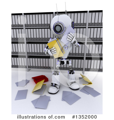 Royalty-Free (RF) Robot Clipart Illustration by KJ Pargeter - Stock Sample #1352000