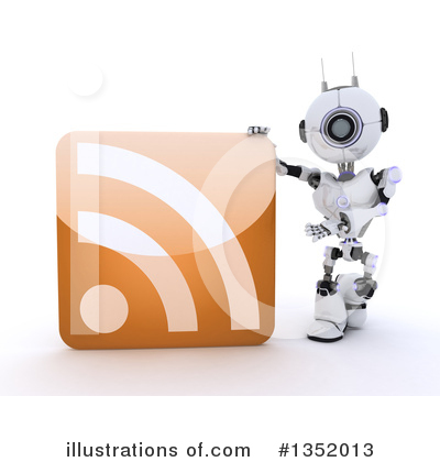Royalty-Free (RF) Robot Clipart Illustration by KJ Pargeter - Stock Sample #1352013