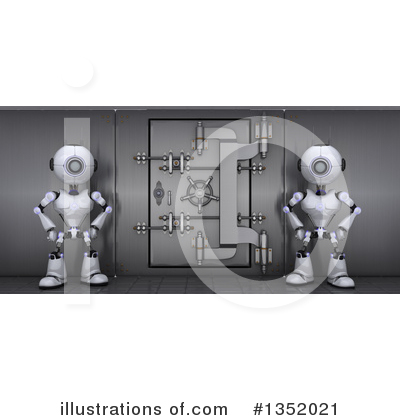Royalty-Free (RF) Robot Clipart Illustration by KJ Pargeter - Stock Sample #1352021