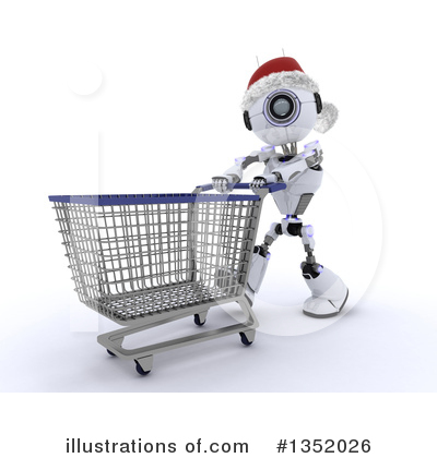 Royalty-Free (RF) Robot Clipart Illustration by KJ Pargeter - Stock Sample #1352026