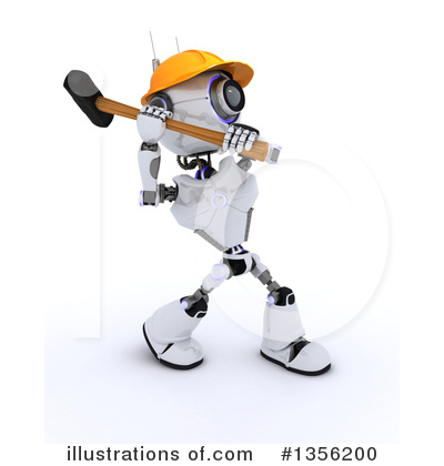 Royalty-Free (RF) Robot Clipart Illustration by KJ Pargeter - Stock Sample #1356200