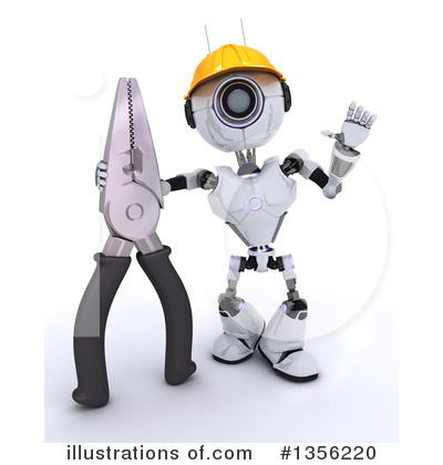 Royalty-Free (RF) Robot Clipart Illustration by KJ Pargeter - Stock Sample #1356220