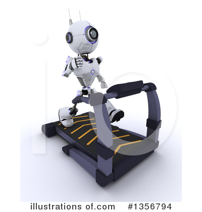 Royalty-Free (RF) Robot Clipart Illustration by KJ Pargeter - Stock Sample #1356794