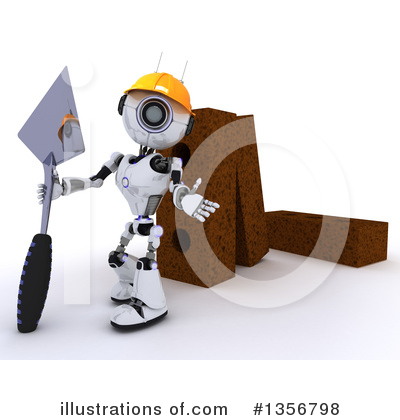 Royalty-Free (RF) Robot Clipart Illustration by KJ Pargeter - Stock Sample #1356798