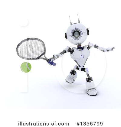 Royalty-Free (RF) Robot Clipart Illustration by KJ Pargeter - Stock Sample #1356799