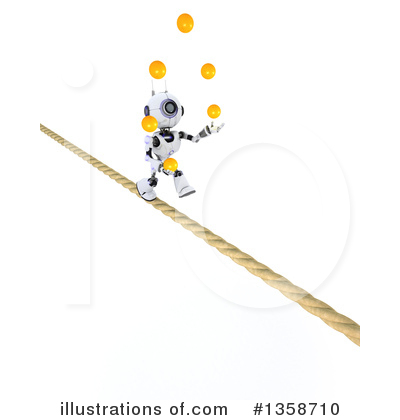 Royalty-Free (RF) Robot Clipart Illustration by KJ Pargeter - Stock Sample #1358710