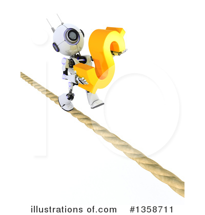 Royalty-Free (RF) Robot Clipart Illustration by KJ Pargeter - Stock Sample #1358711