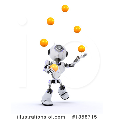 Royalty-Free (RF) Robot Clipart Illustration by KJ Pargeter - Stock Sample #1358715