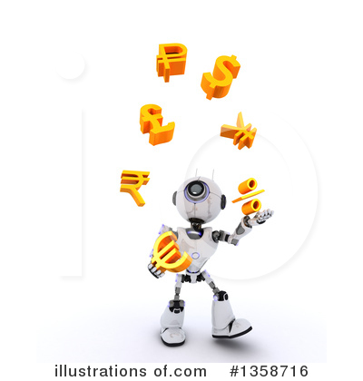 Royalty-Free (RF) Robot Clipart Illustration by KJ Pargeter - Stock Sample #1358716
