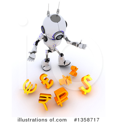 Royalty-Free (RF) Robot Clipart Illustration by KJ Pargeter - Stock Sample #1358717