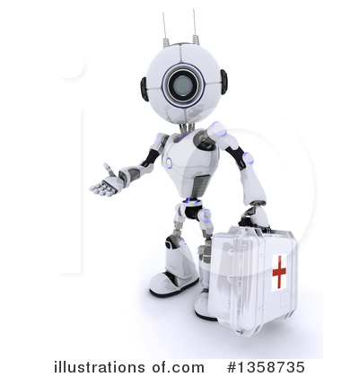 Royalty-Free (RF) Robot Clipart Illustration by KJ Pargeter - Stock Sample #1358735