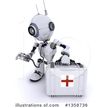 Royalty-Free (RF) Robot Clipart Illustration by KJ Pargeter - Stock Sample #1358736