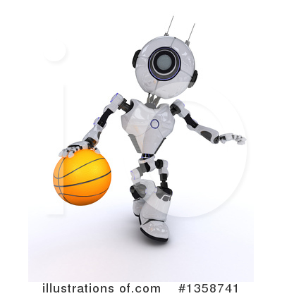 Royalty-Free (RF) Robot Clipart Illustration by KJ Pargeter - Stock Sample #1358741