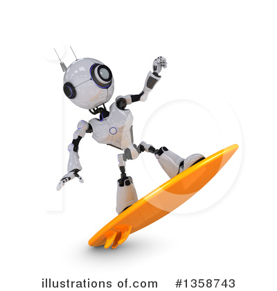 Royalty-Free (RF) Robot Clipart Illustration by KJ Pargeter - Stock Sample #1358743
