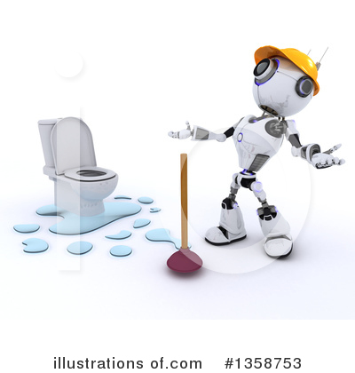 Robot Clipart #1358753 by KJ Pargeter