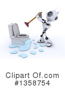 Robot Clipart #1358754 by KJ Pargeter