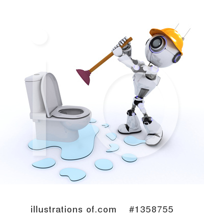 Robot Clipart #1358755 by KJ Pargeter