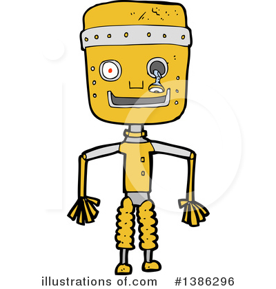 Royalty-Free (RF) Robot Clipart Illustration by lineartestpilot - Stock Sample #1386296