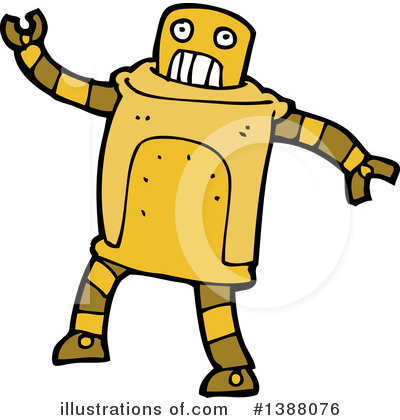 Royalty-Free (RF) Robot Clipart Illustration by lineartestpilot - Stock Sample #1388076