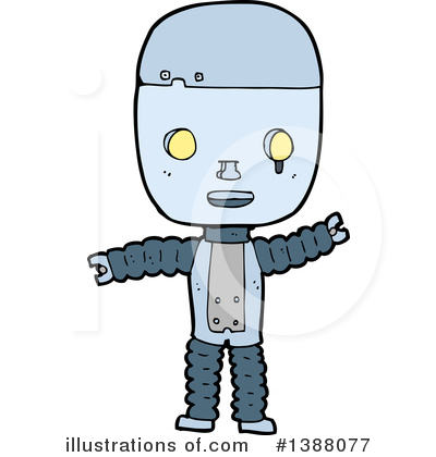Royalty-Free (RF) Robot Clipart Illustration by lineartestpilot - Stock Sample #1388077