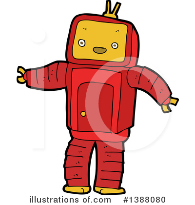 Royalty-Free (RF) Robot Clipart Illustration by lineartestpilot - Stock Sample #1388080