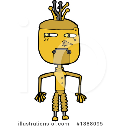 Royalty-Free (RF) Robot Clipart Illustration by lineartestpilot - Stock Sample #1388095