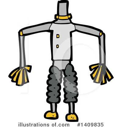 Royalty-Free (RF) Robot Clipart Illustration by lineartestpilot - Stock Sample #1409835