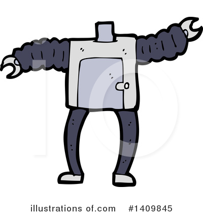 Royalty-Free (RF) Robot Clipart Illustration by lineartestpilot - Stock Sample #1409845