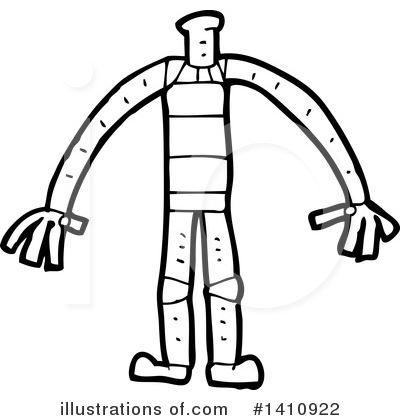 Royalty-Free (RF) Robot Clipart Illustration by lineartestpilot - Stock Sample #1410922
