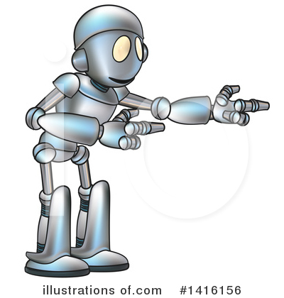 Royalty-Free (RF) Robot Clipart Illustration by AtStockIllustration - Stock Sample #1416156