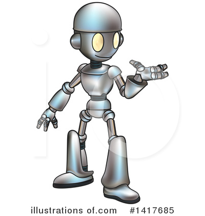 Robot Character Clipart #1417685 by AtStockIllustration