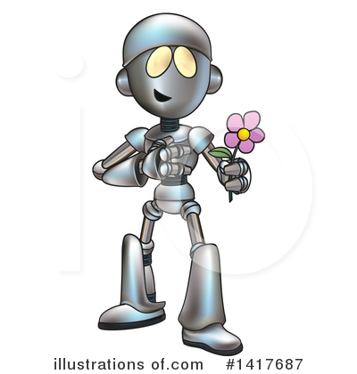 Robot Character Clipart #1417687 by AtStockIllustration